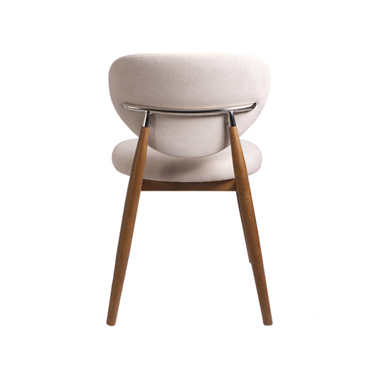 DC-1009 Silla escandinava  / fresno y tela clara