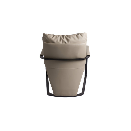 DC-4003 Sillón con pata metálica y ecopiel