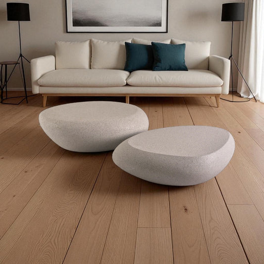 DW-4141 Mesa para sala tipo piedra (grande)