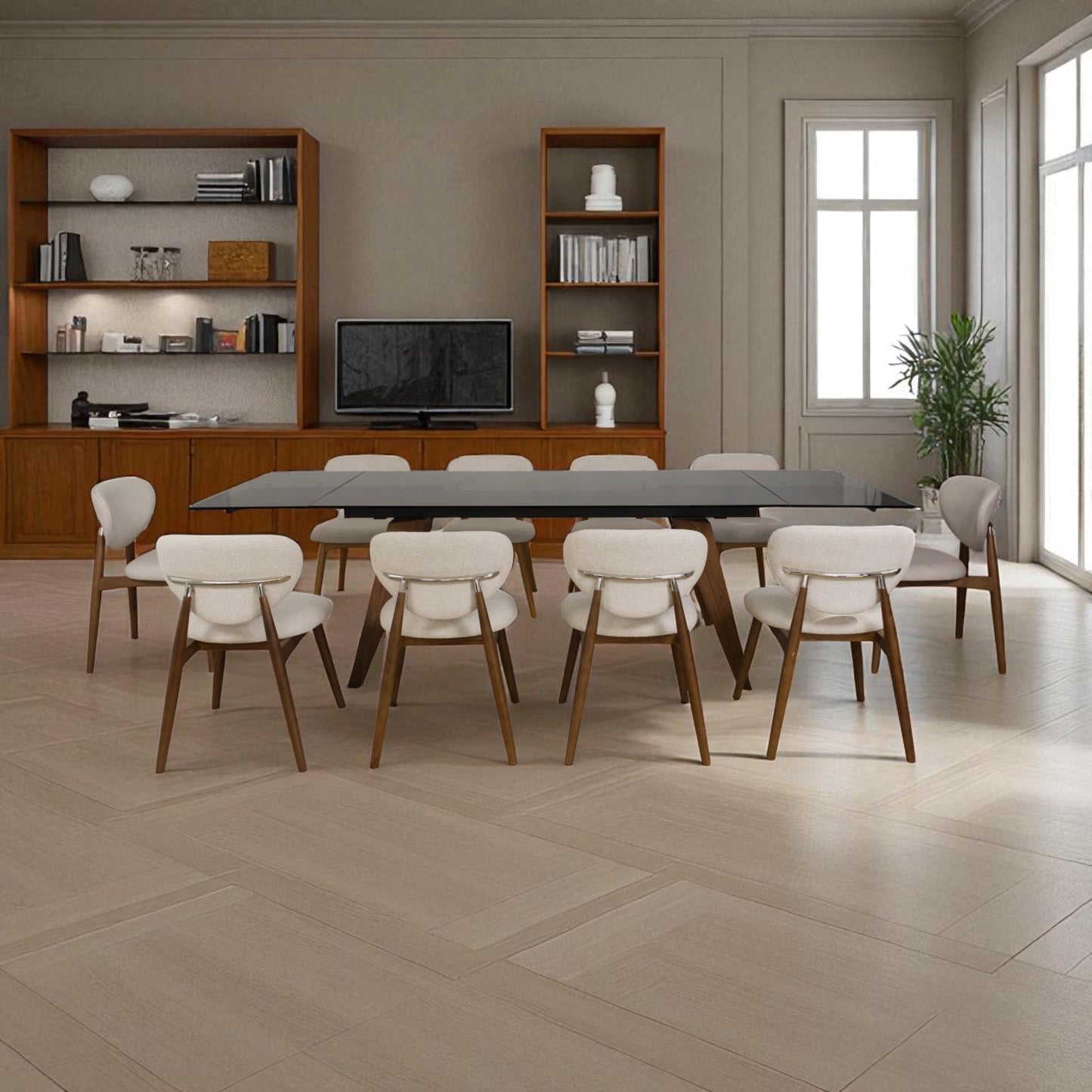 Mesa DW-3010 / 2 Extensiones y sillas.