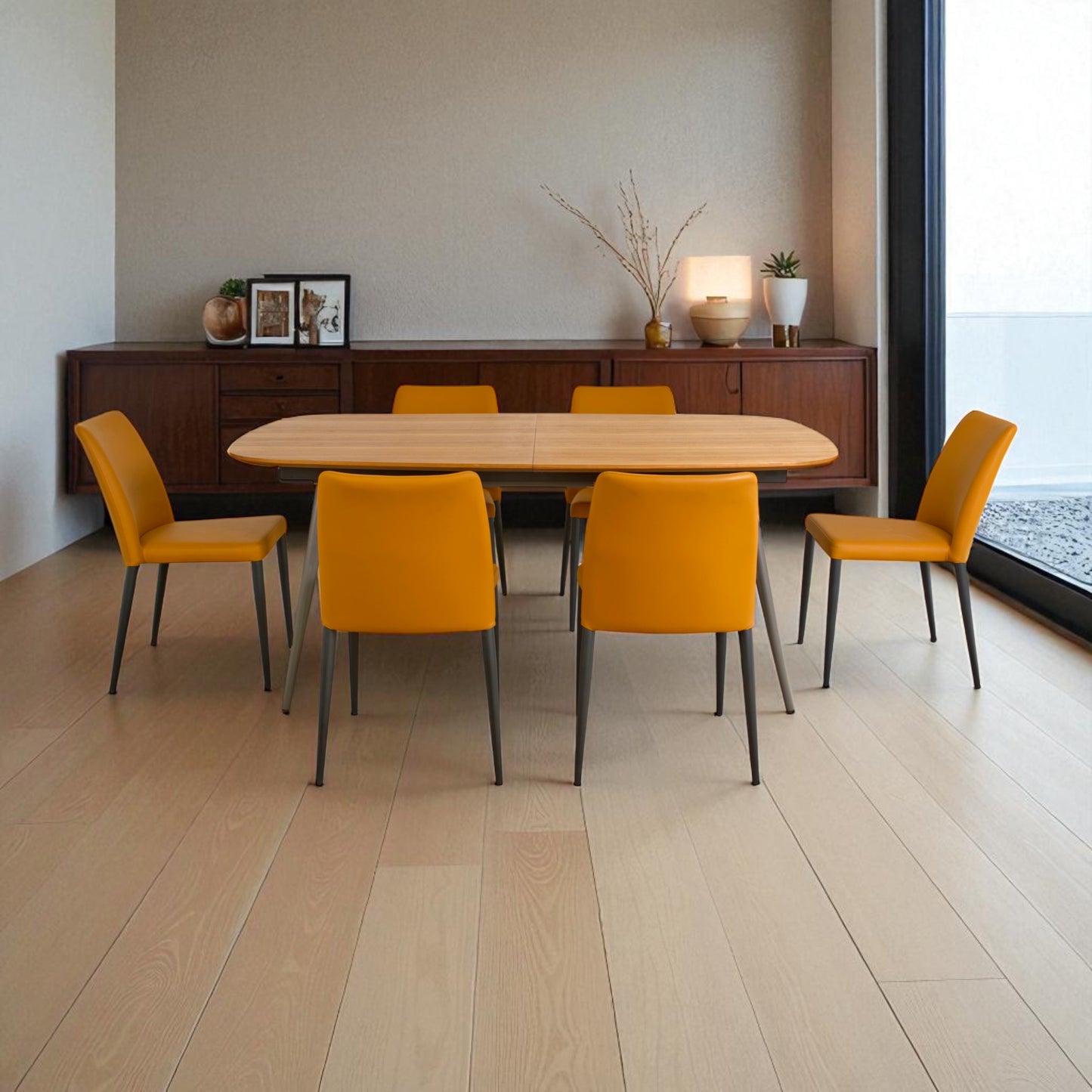 Mesa J-3485 / Extensión y sillas