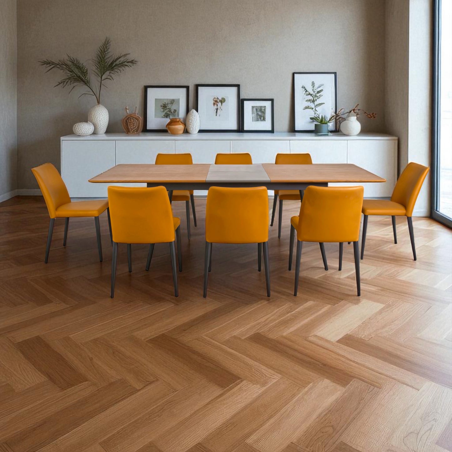 Mesa J-3461 / Extensión y sillas