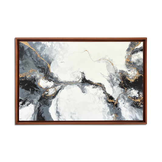 Abstract Grey & Gold