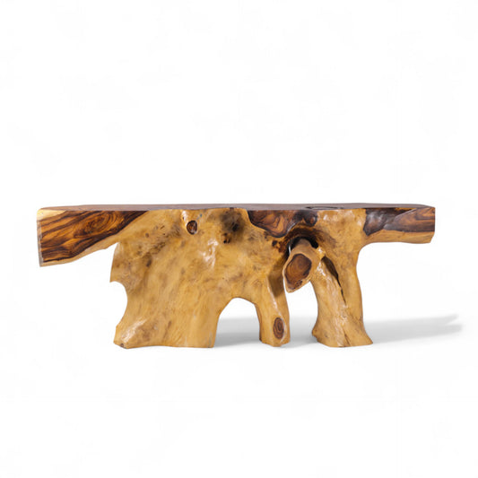 Consola de madera natural Acasia 15