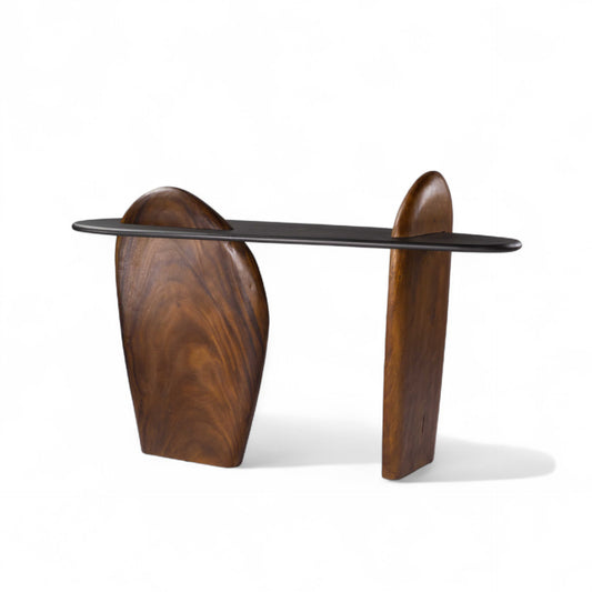ACA-PANS-C01 Consola de madera y cubierta negra