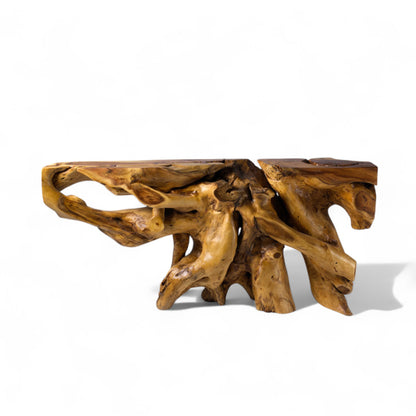 Mesa consola de tronco natural 12