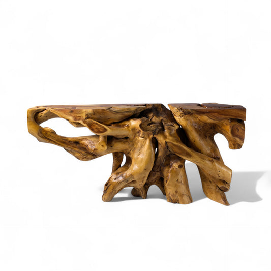 Mesa consola de tronco natural 12