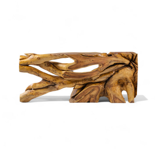 Mesa consola de tronco natural 14
