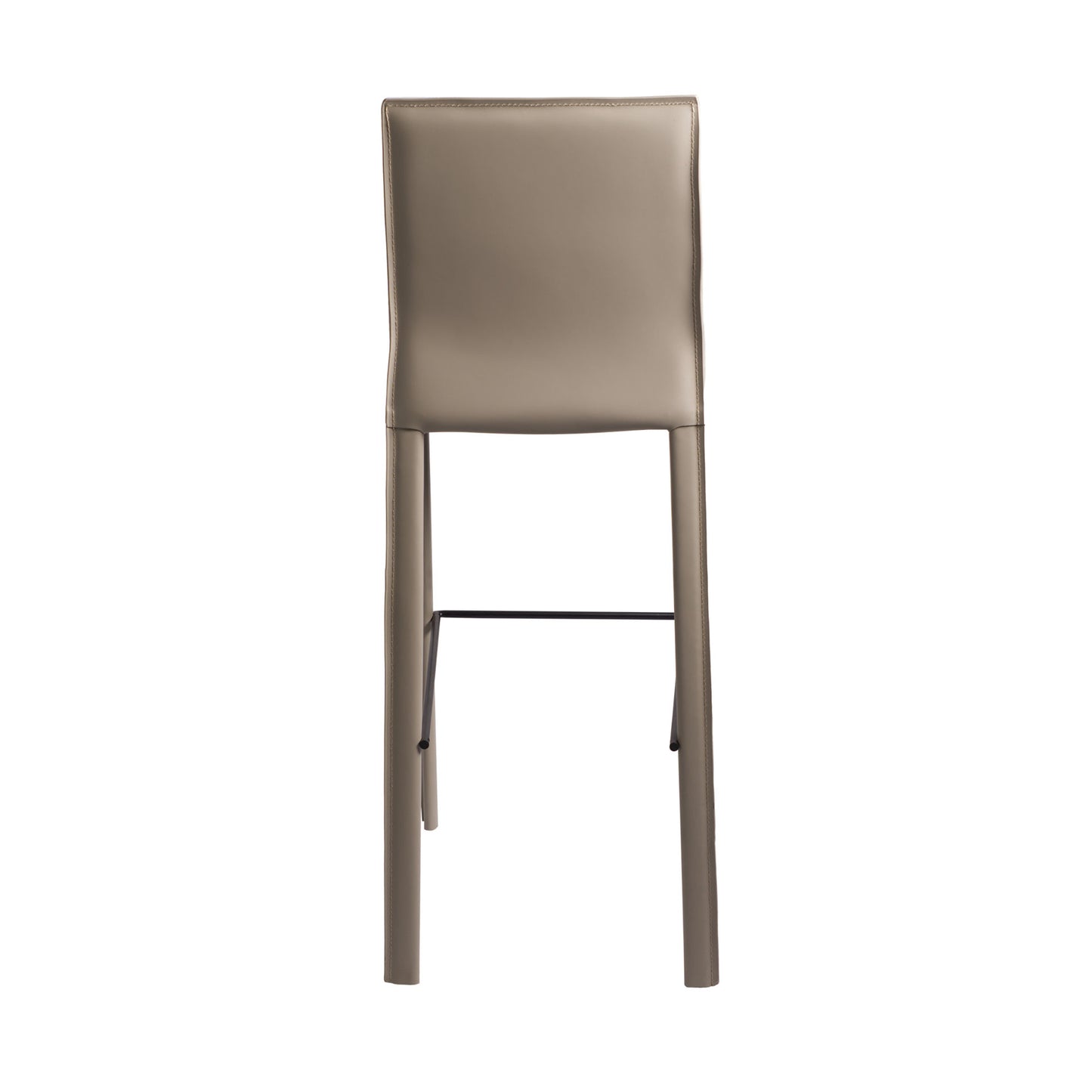 Banco alto de metal  forrado en piel Blonded