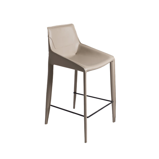 Banco de metal forrado en piel Bonded