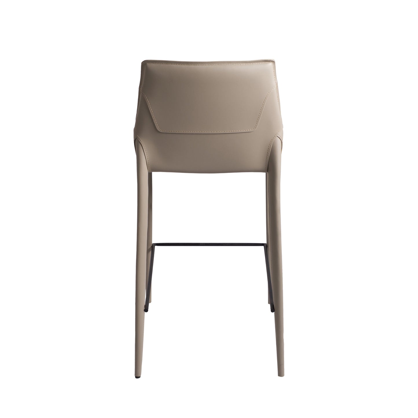 Banco de metal forrado en piel Bonded