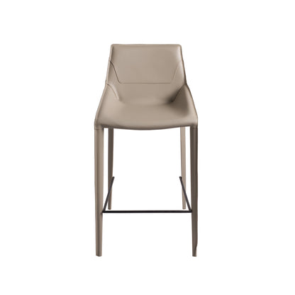 Banco de metal forrado en piel Bonded