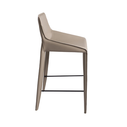 Banco de metal forrado en piel Bonded