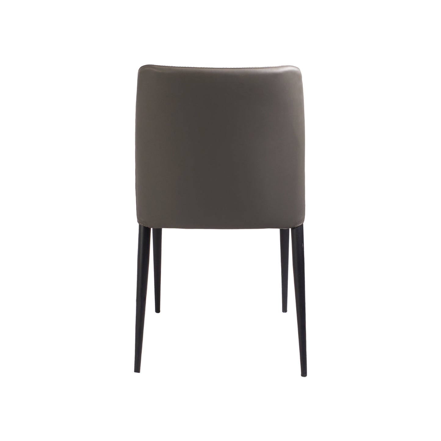 Silla de meta y PV piel gris