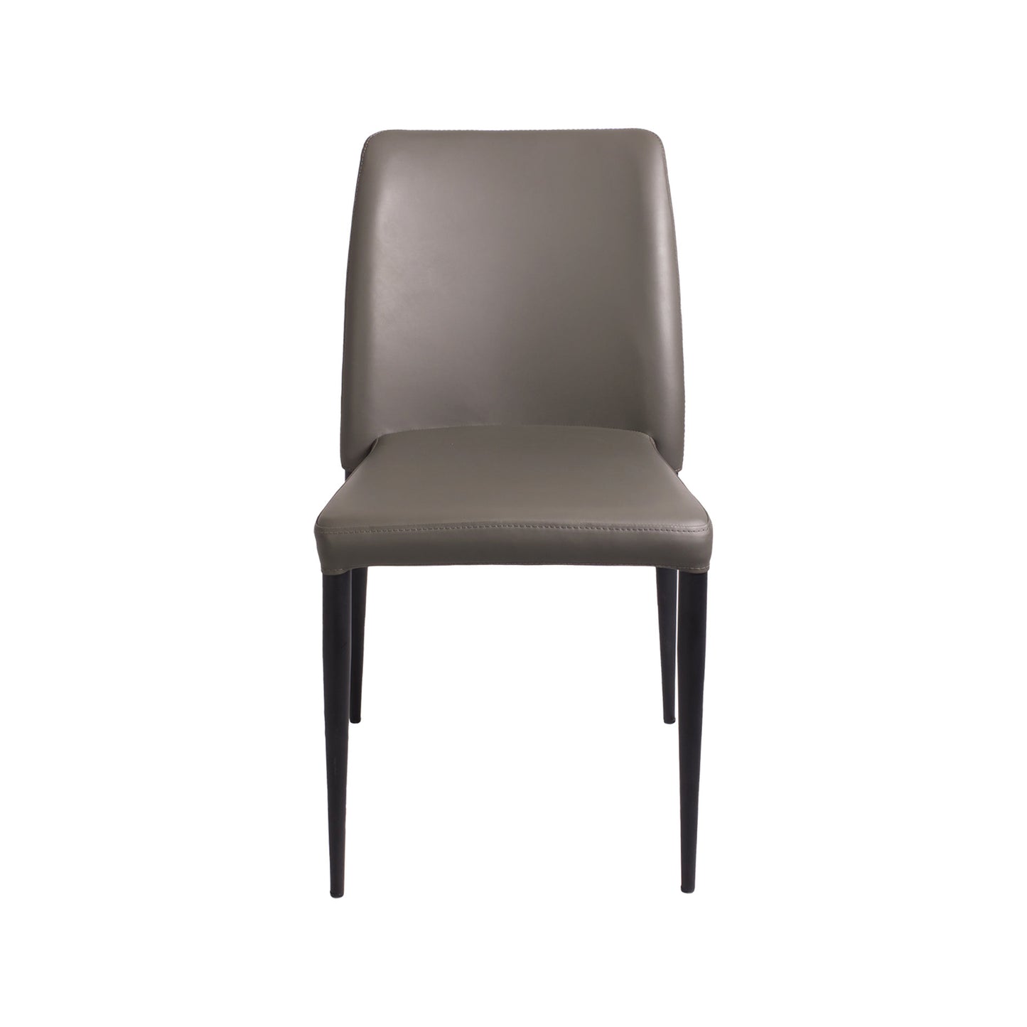 Silla de meta y PV piel gris