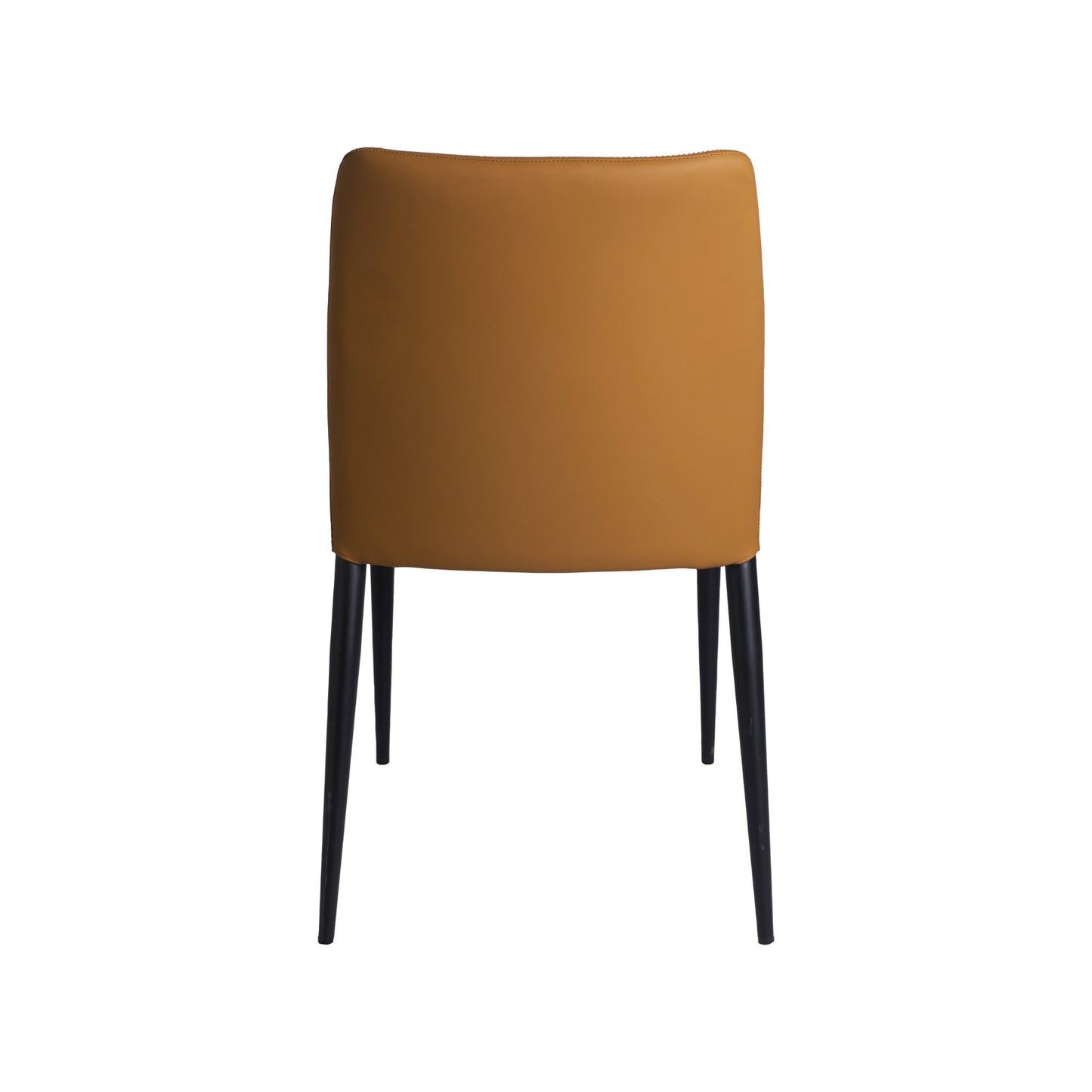 Silla de Metal y tapizada color Cognac