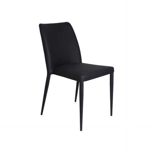 Silla de Metal tapizada Negra