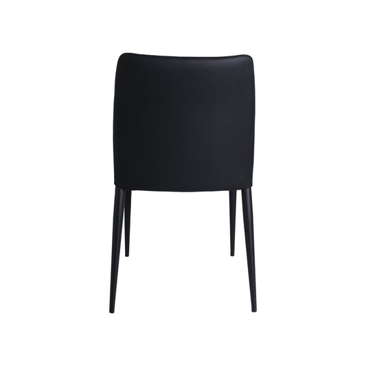 Silla de Metal tapizada Negra