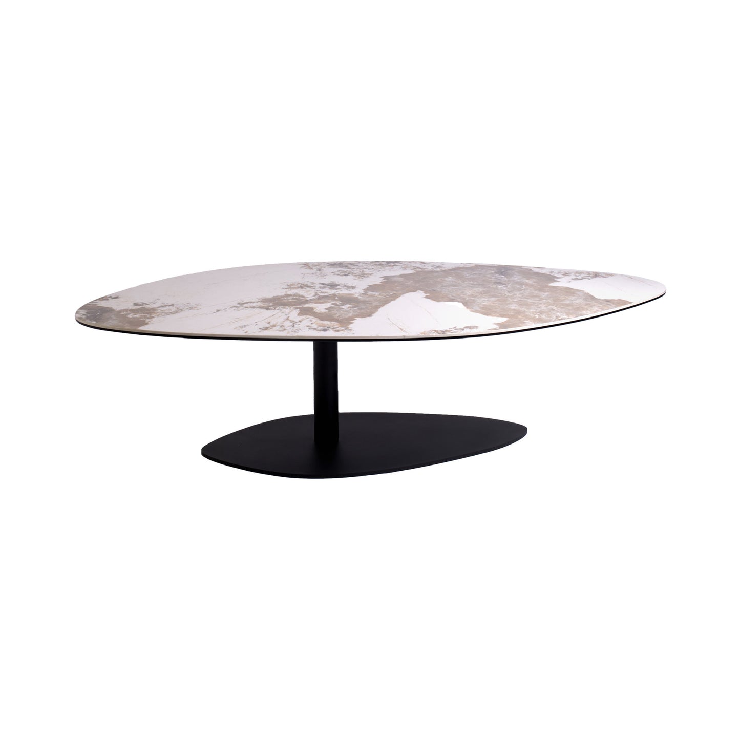Mesa de centro con cubierta de cerámica