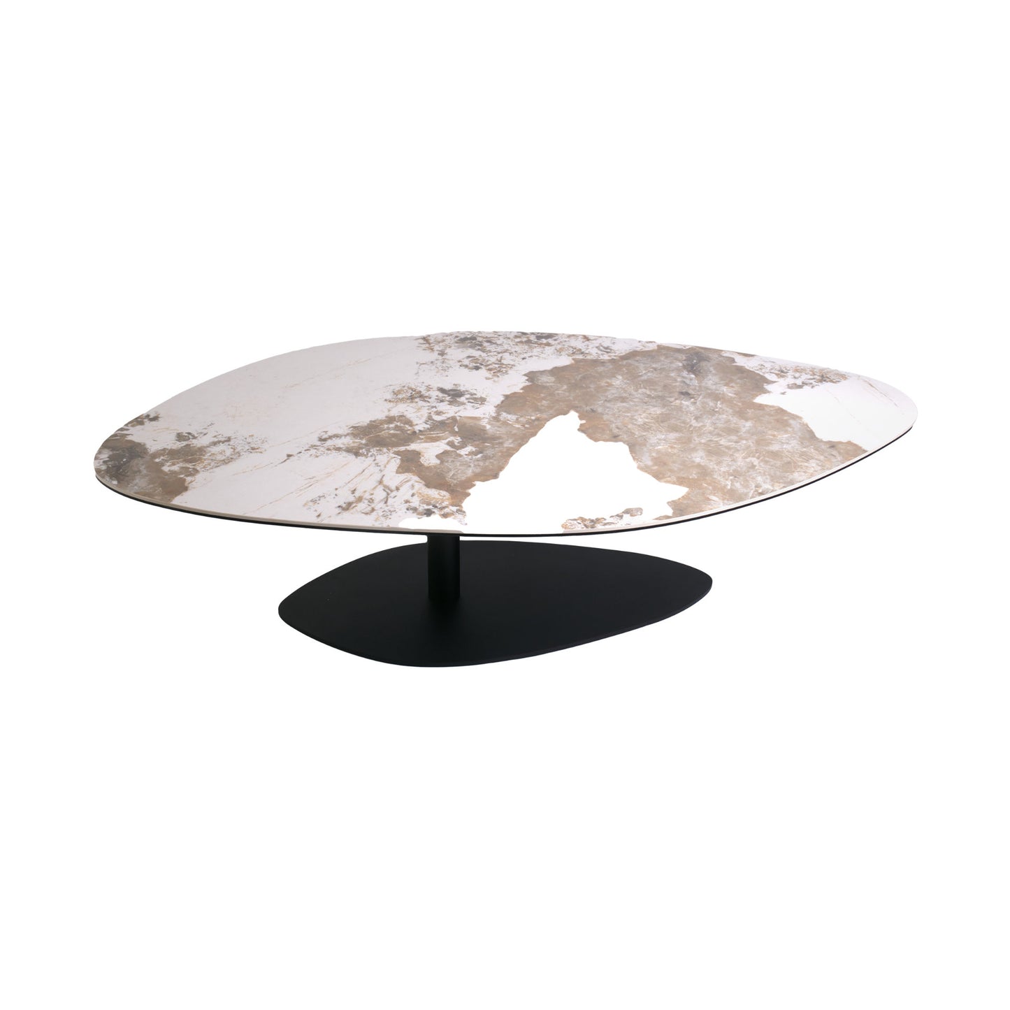 Mesa de centro con cubierta de cerámica