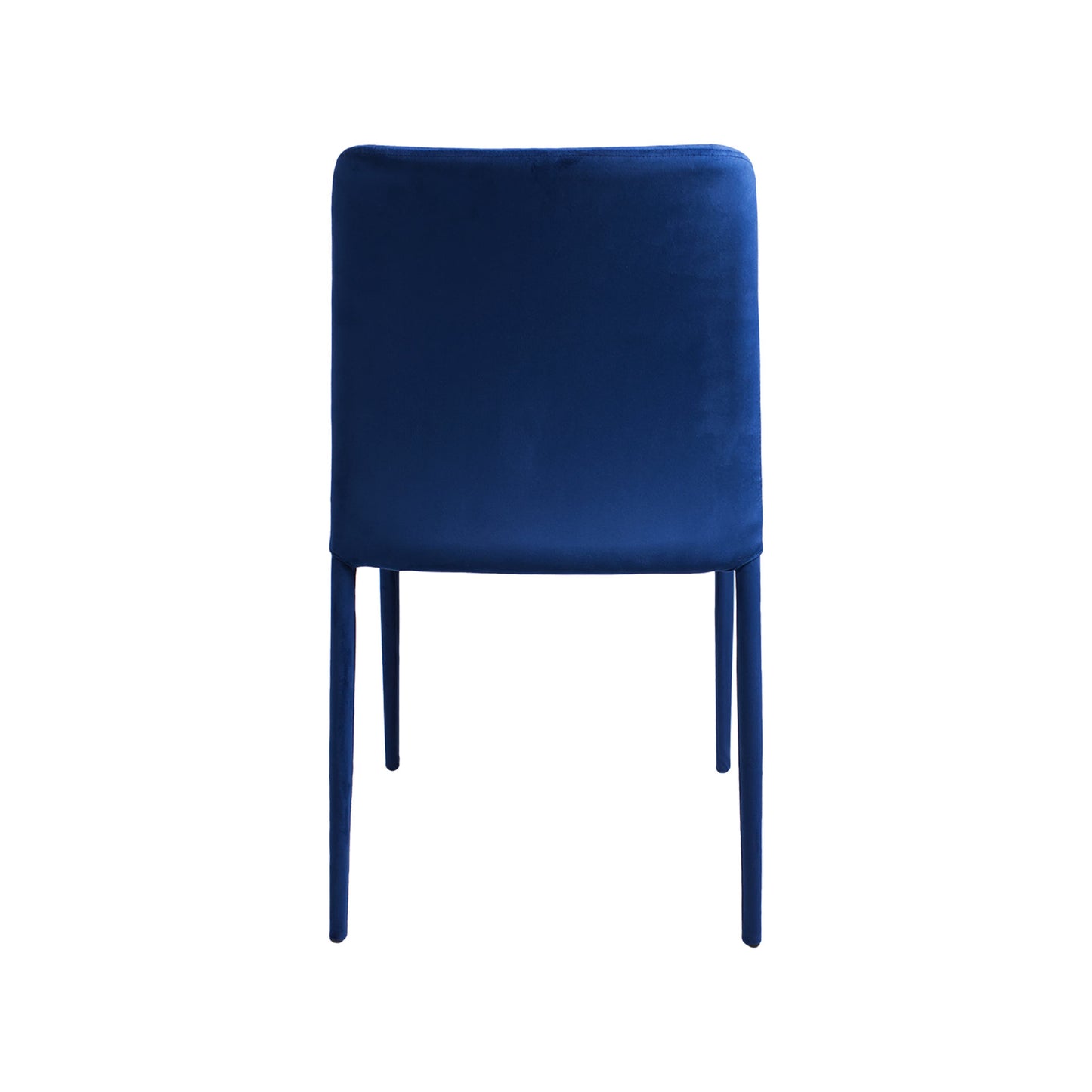 Silla de cuerpo de metal y tela  color azul