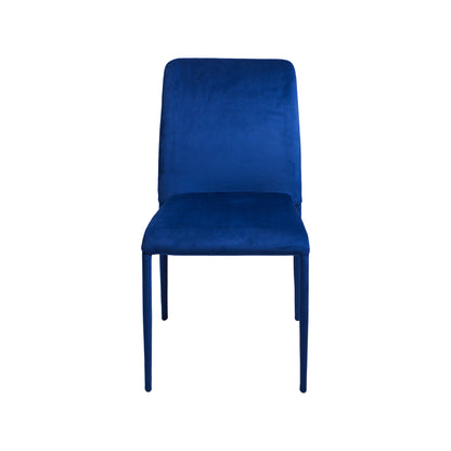Silla de cuerpo de metal y tela  color azul